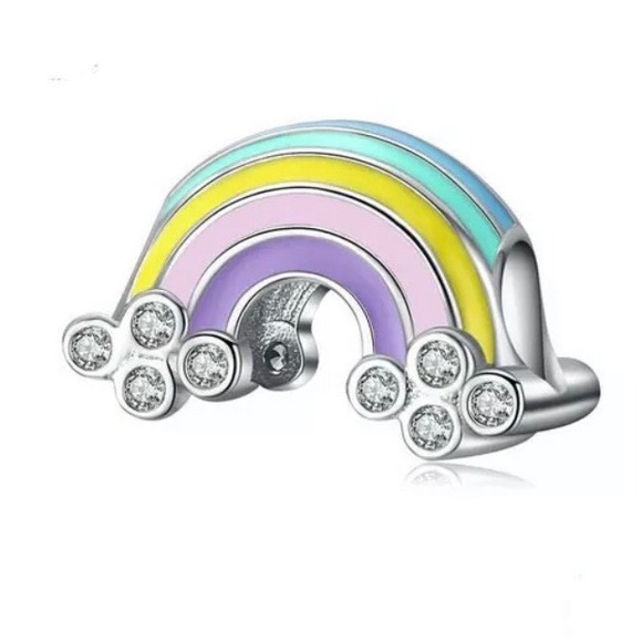 Jewelry - Crystal Rainbow Cloud Spacer Bead Charm